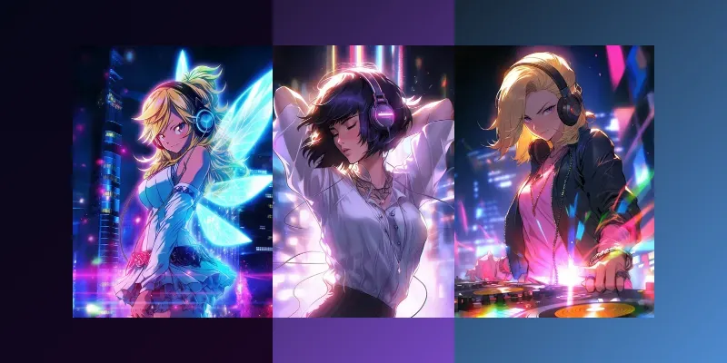 Exclusive Nightcore Female Animes generated by undefined