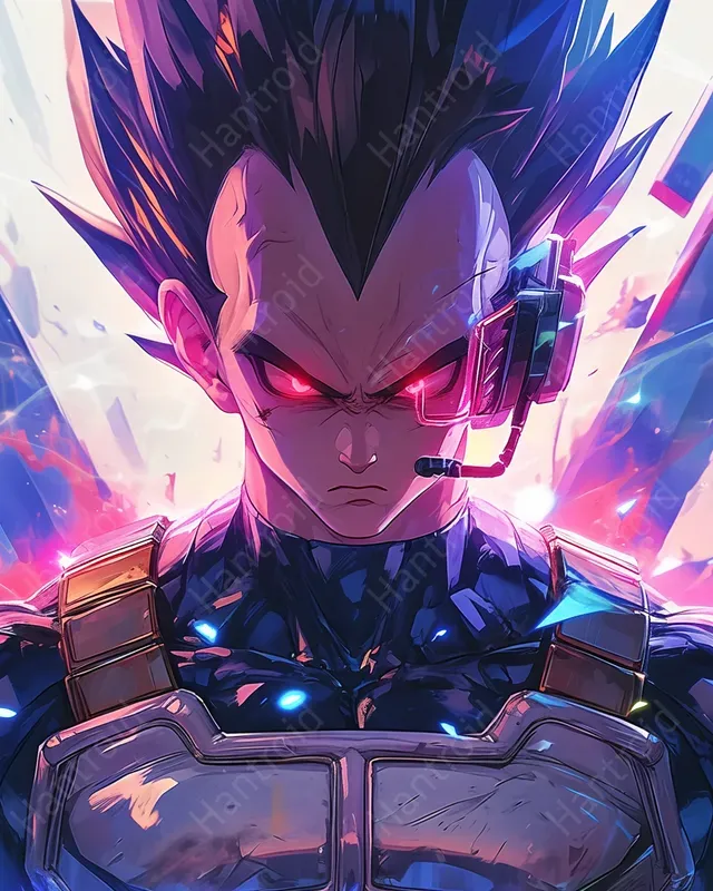 Epic Dragon Ball Cyberpunk Portraits