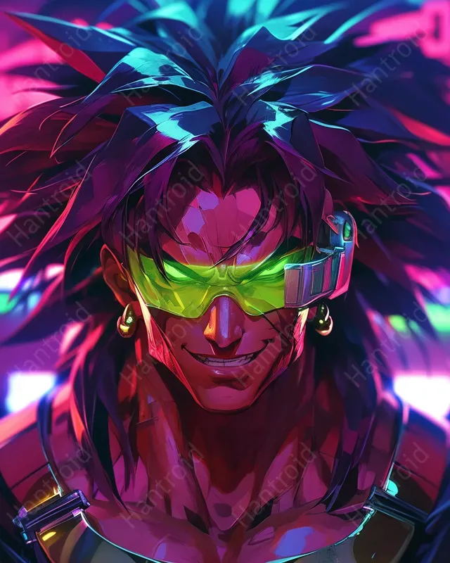 Epic Dragon Ball Cyberpunk Portraits