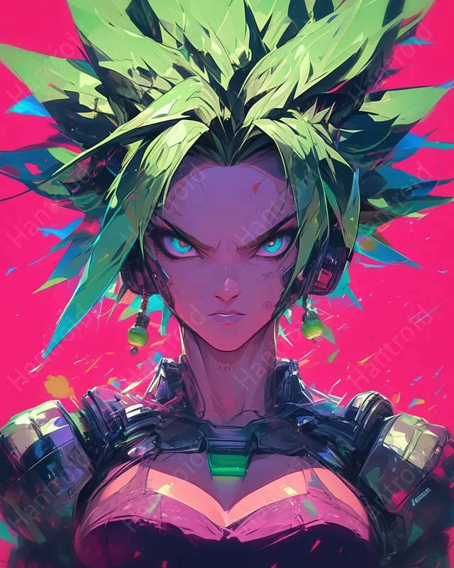 Epic Dragon Ball Cyberpunk Portraits