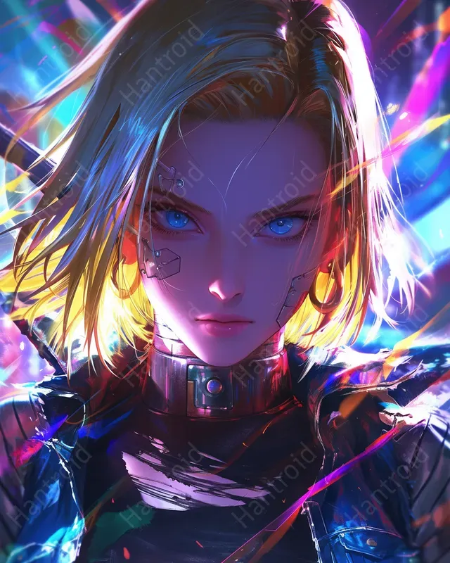 Epic Dragon Ball Cyberpunk Portraits