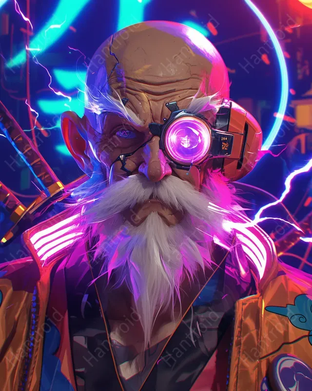Epic Dragon Ball Cyberpunk Portraits
