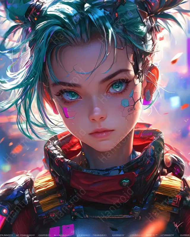 Epic Dragon Ball Cyberpunk Portraits
