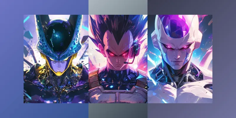 Epic Dragon Ball Cyberpunk Portraits generated by undefined
