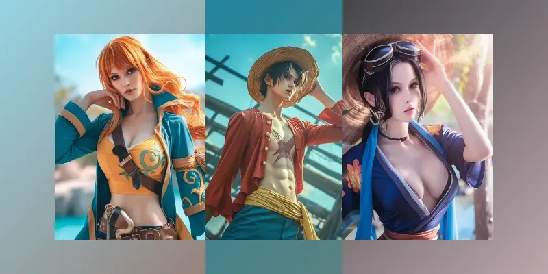 Hyperrealistic One Piece Cosplays generated by undefined