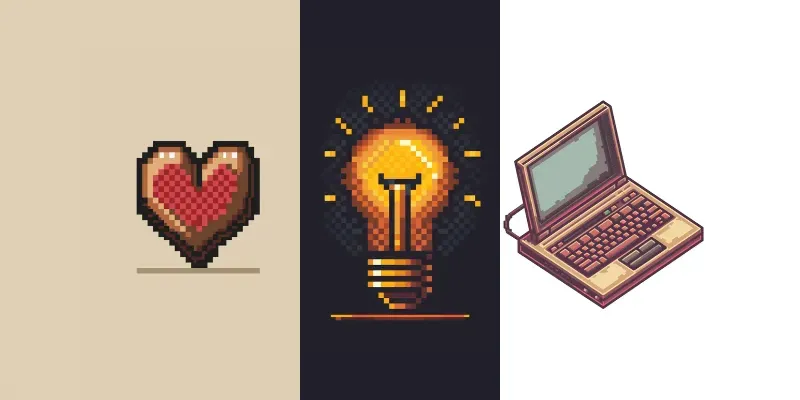 Retro Pixel Art Icons generated by undefined