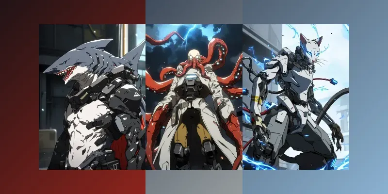 Anime Mecha Animals generated by undefined