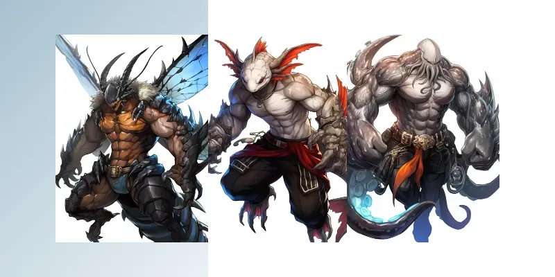 Urban Muscle Anthropomorphic Animals generated by undefined