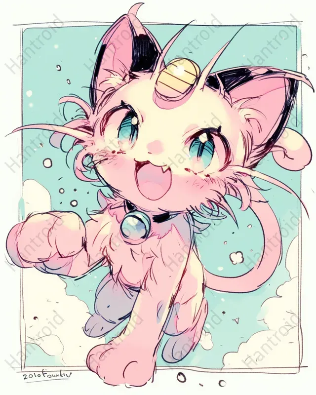 Cute Anime Style Pokemon Art