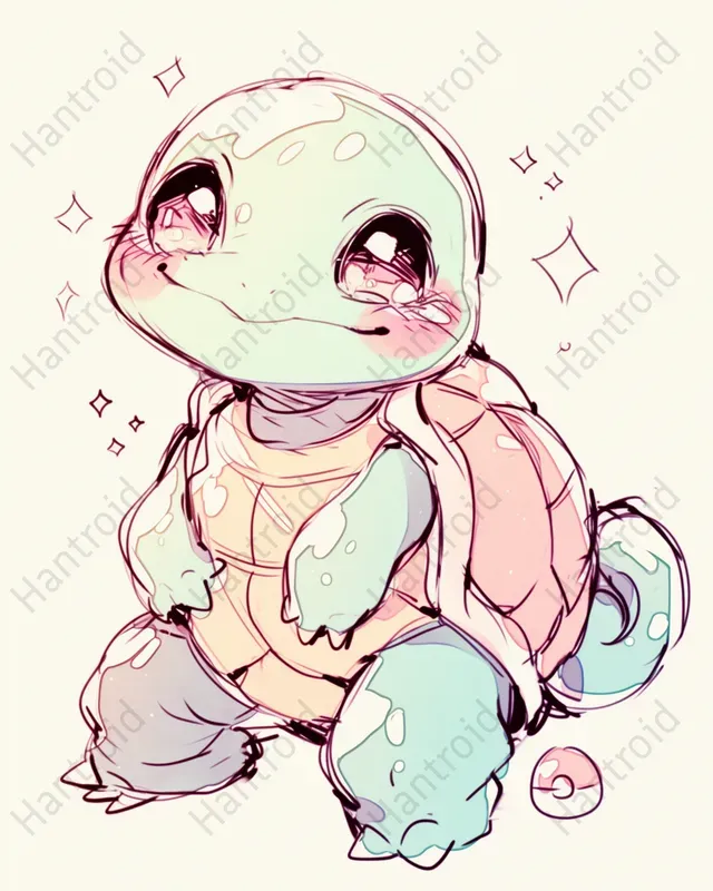 Cute Anime Style Pokemon Art
