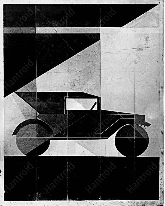 Geometric Black White Collages