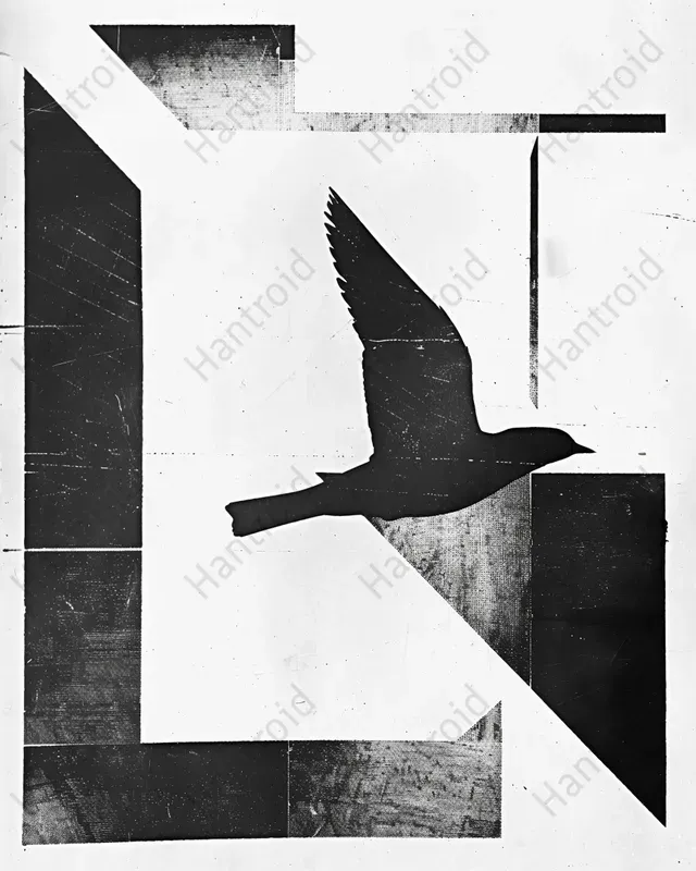 Geometric Black White Collages