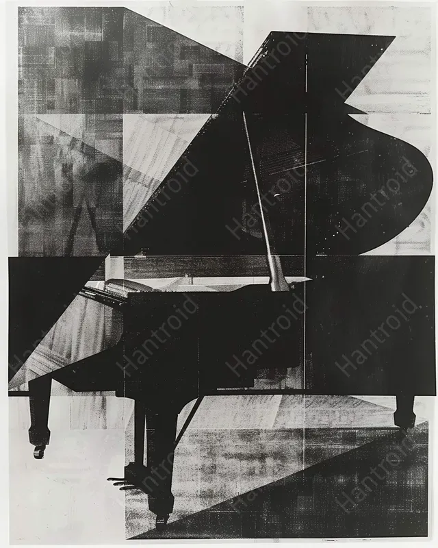 Geometric Black White Collages