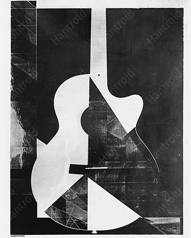 Geometric Black White Collages