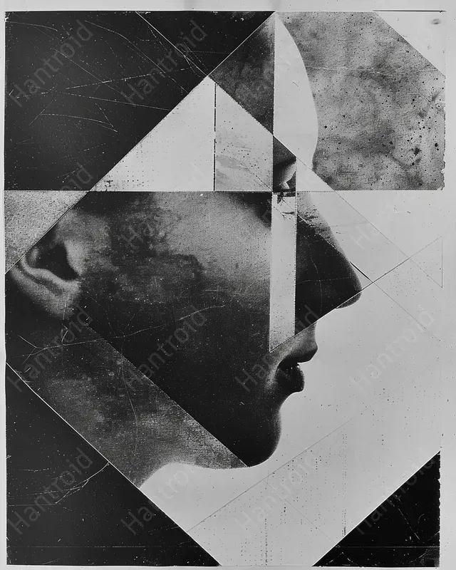 Geometric Black White Collages