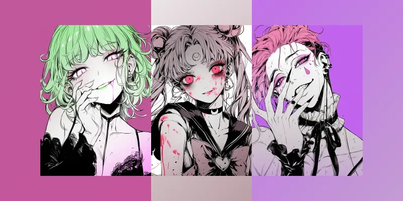 Yandere Anime Character Transformations generated by undefined