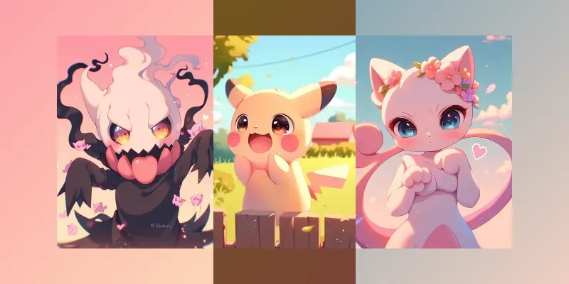 Adorable Chibi Pokemon Art generated by undefined