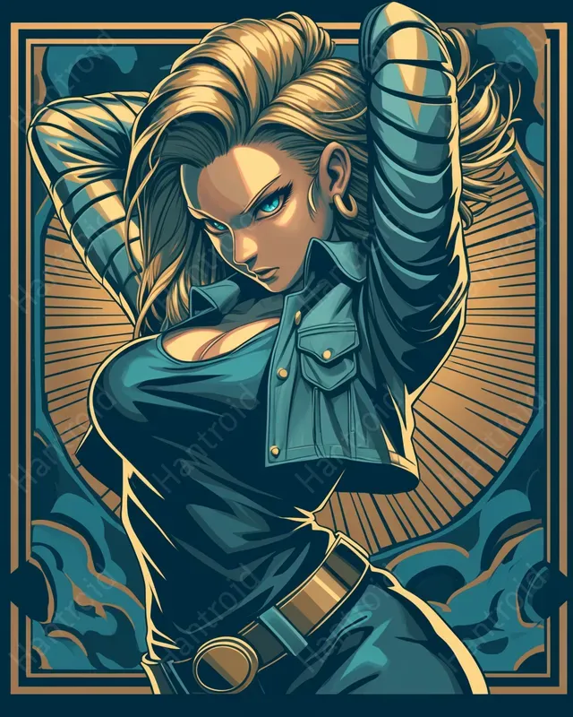 Dragon Ball Characters In Blue Style