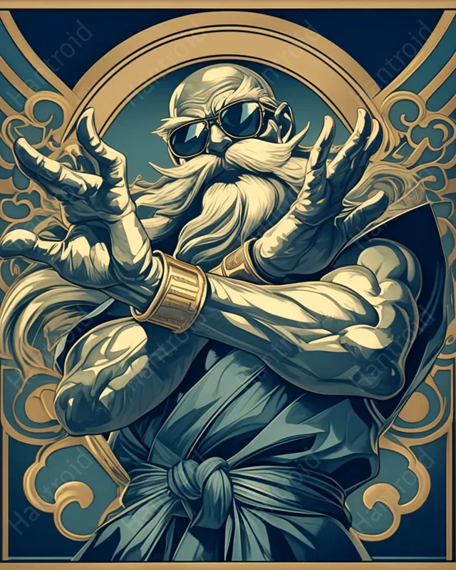 Dragon Ball Characters In Blue Style