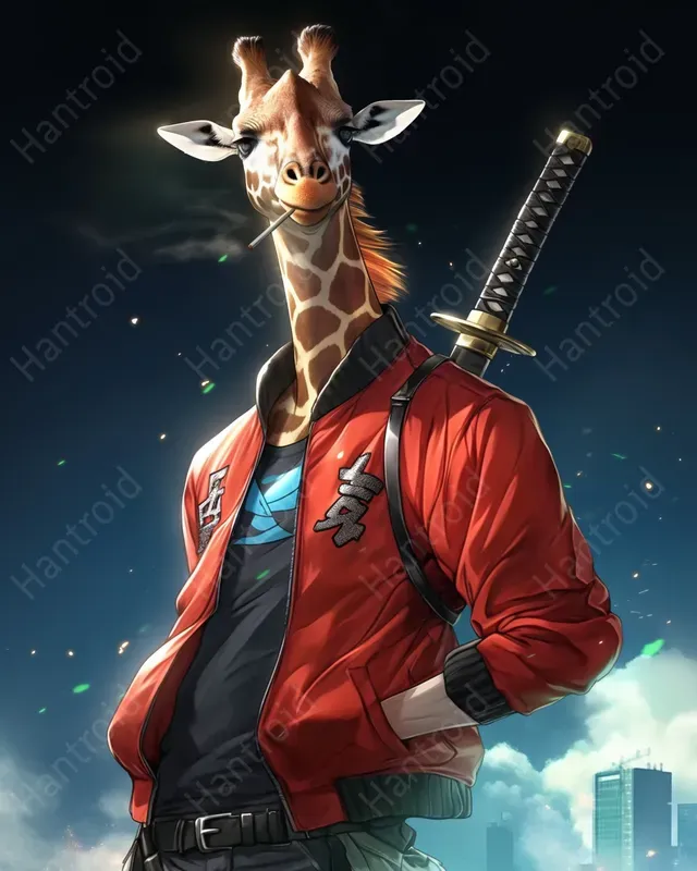 Anime Style Samurai Animals