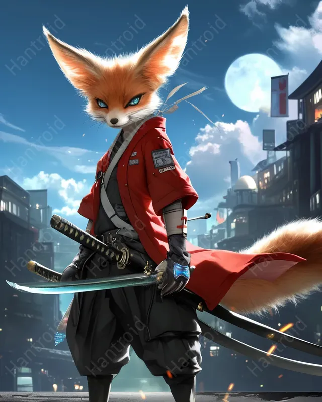 Anime Style Samurai Animals