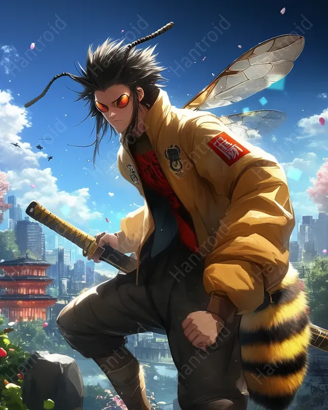 Anime Style Samurai Animals