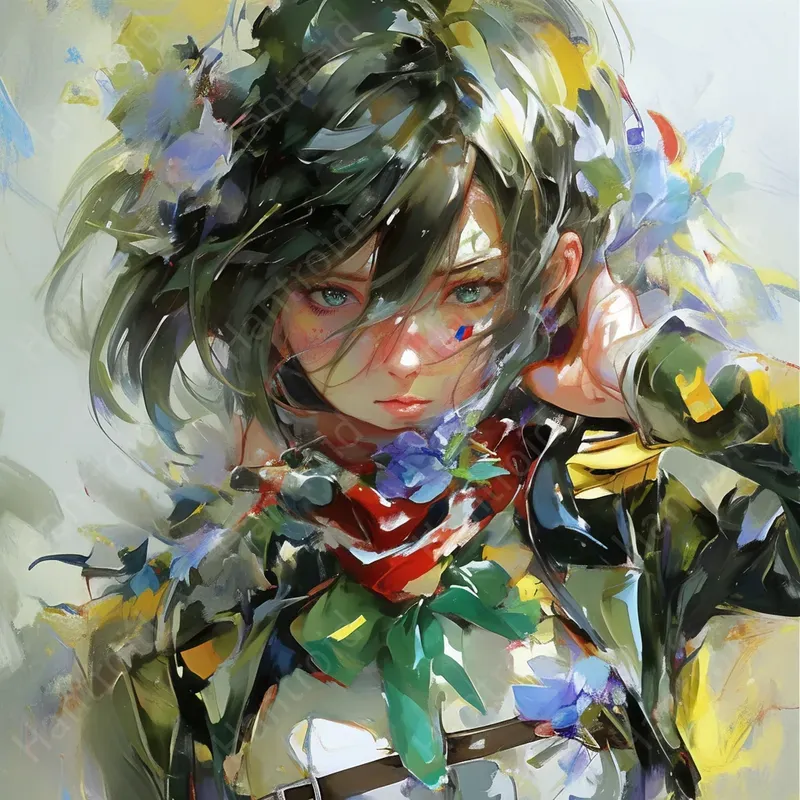 Fantastical Watercolor Anime Characters