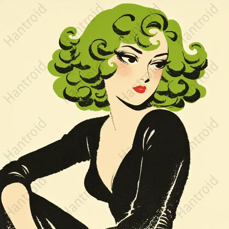 Vintage Anime Character Art