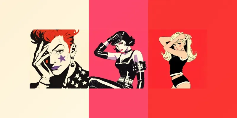 Vintage Anime Character Art generated by undefined
