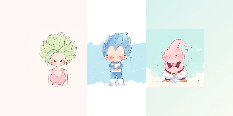 Cute Dragon Ball Characters generated by undefined