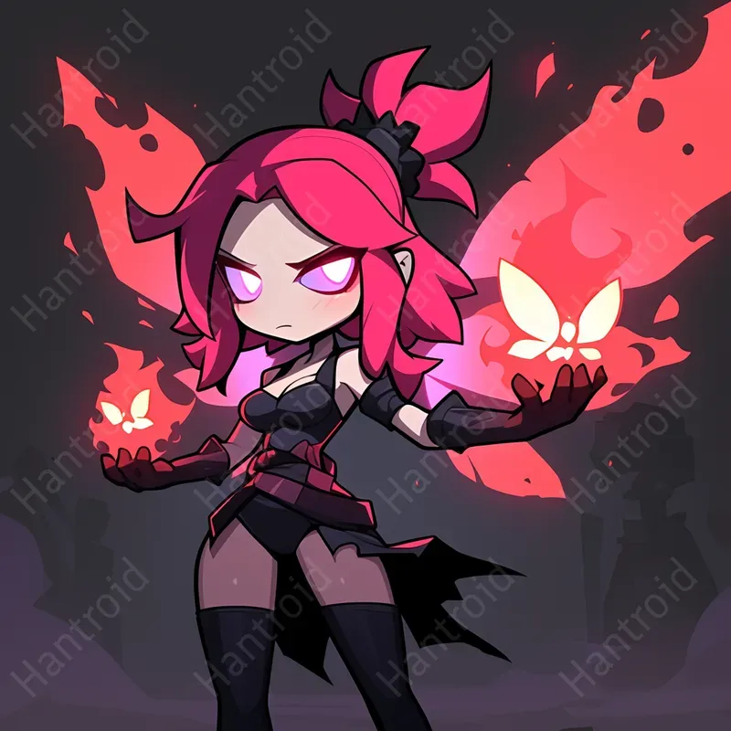 Cute Dark Fantasy Game Characters