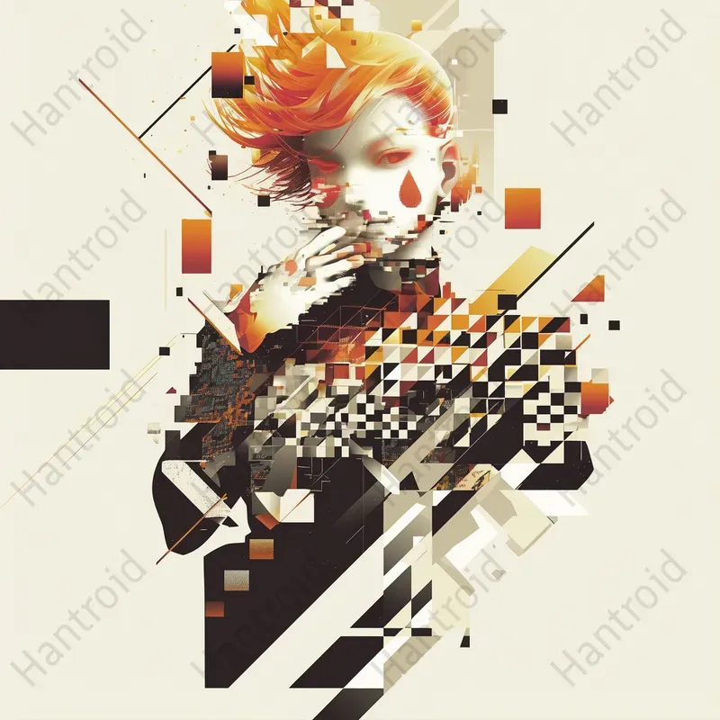 Glitch Art Anime Characters
