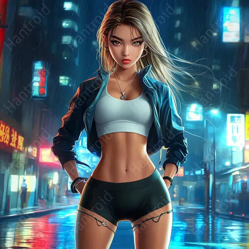 Cyberpunk Fitness Models