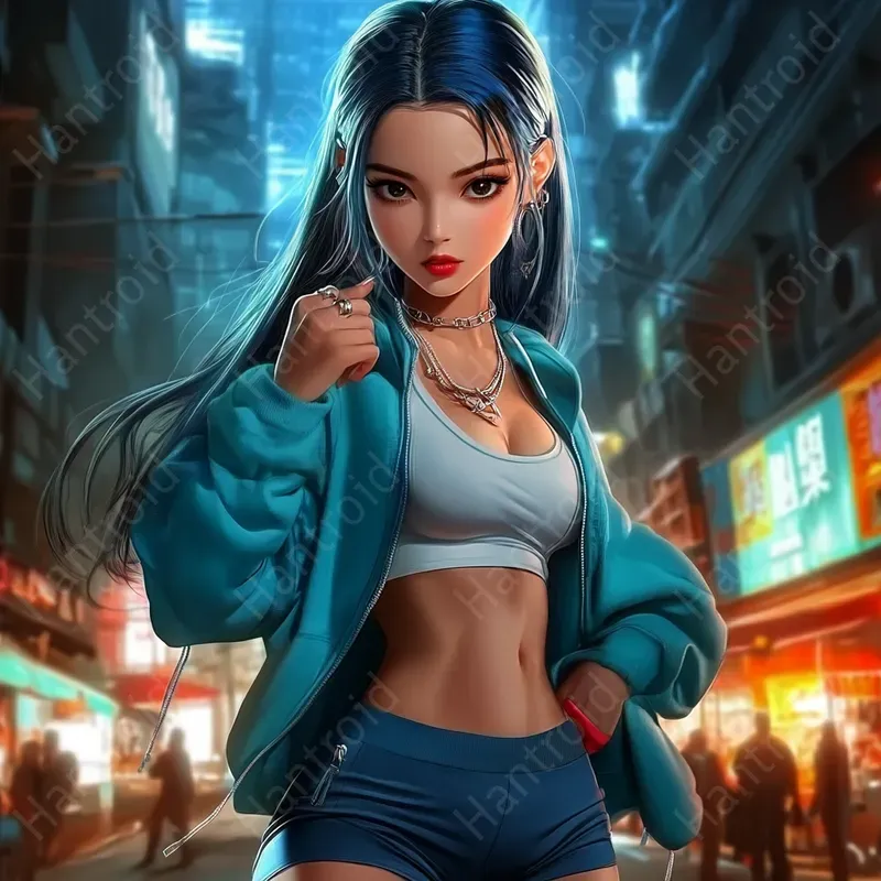 Cyberpunk Fitness Models