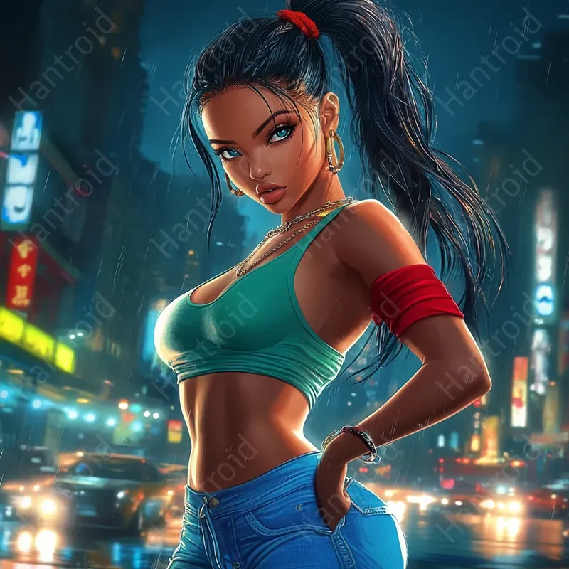Cyberpunk Fitness Models