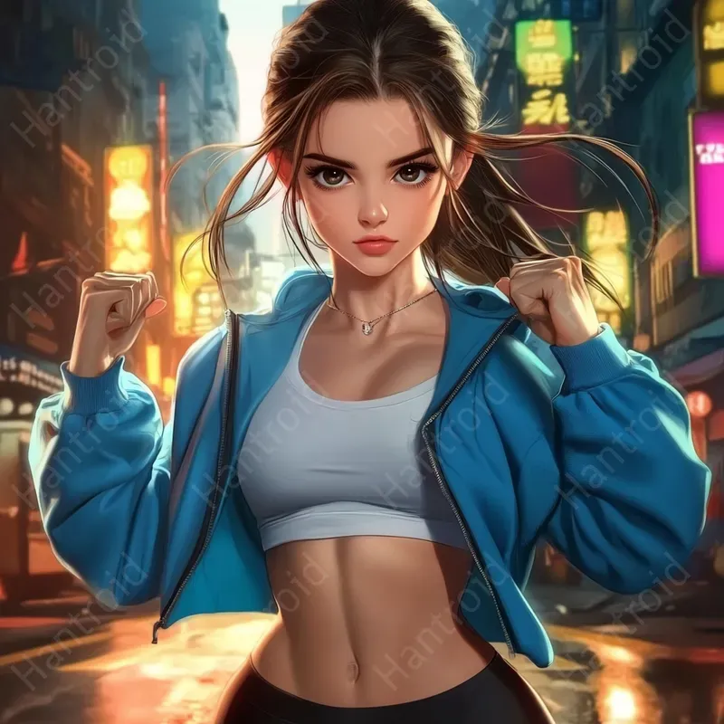 Cyberpunk Fitness Models