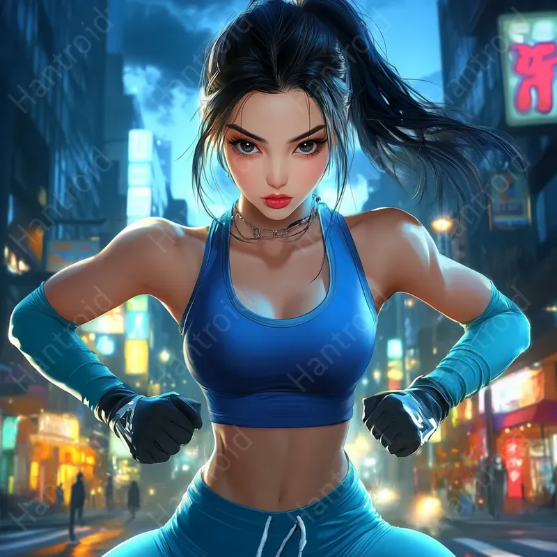 Cyberpunk Fitness Models