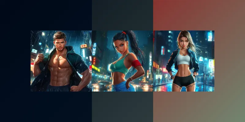 Cyberpunk Fitness Models generated by undefined