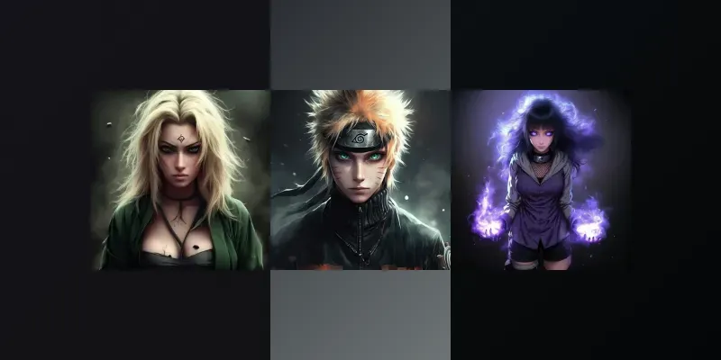 Dark Fantasy Naruto Characters generated by undefined