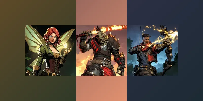 Epic Fantasy Character Designs generated by undefined