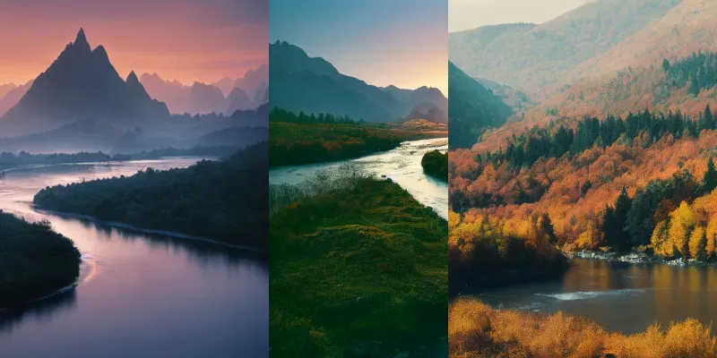 Seasonal Landscapes generated by undefined