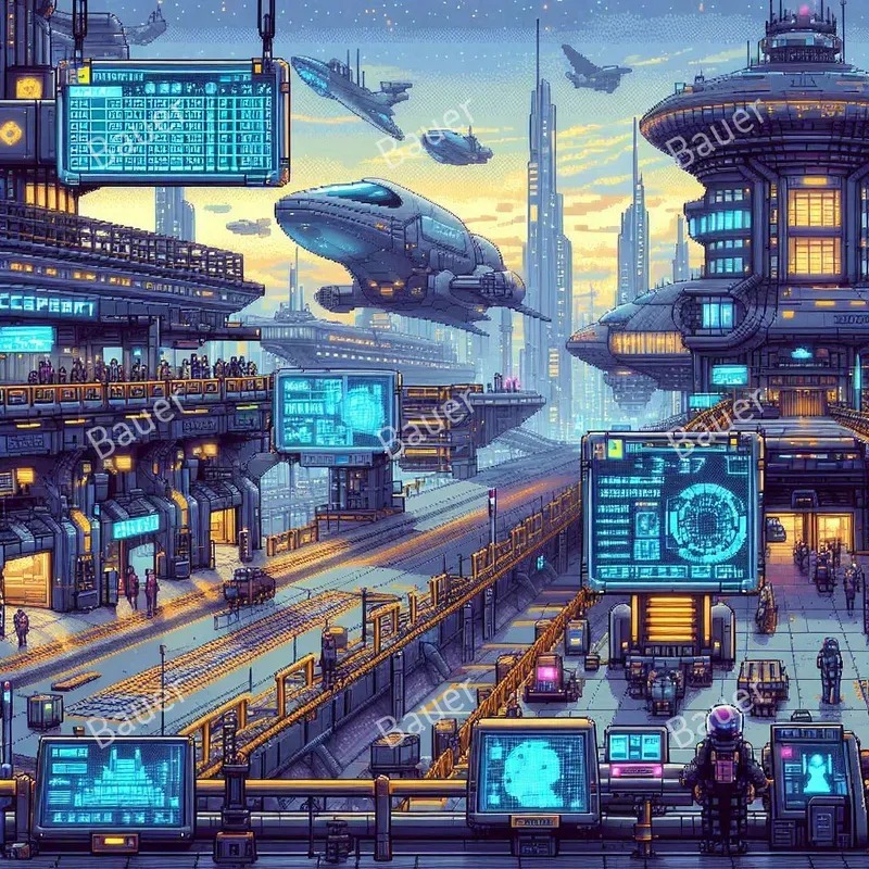 Cyberpunk Pixel Art Adventures
