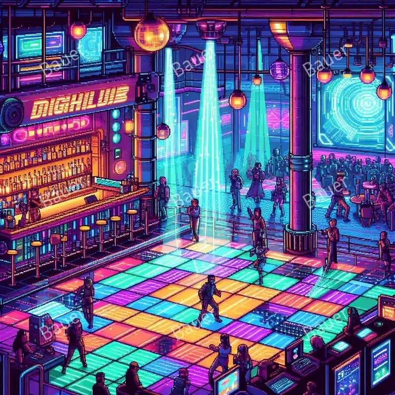 Cyberpunk Pixel Art Adventures
