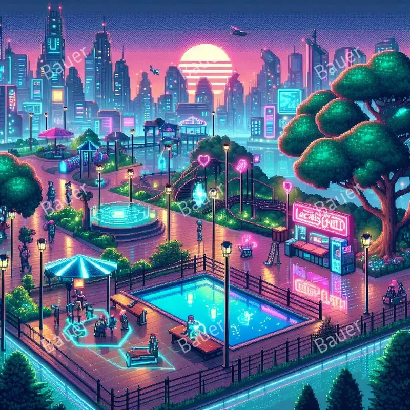 Cyberpunk Pixel Art Adventures