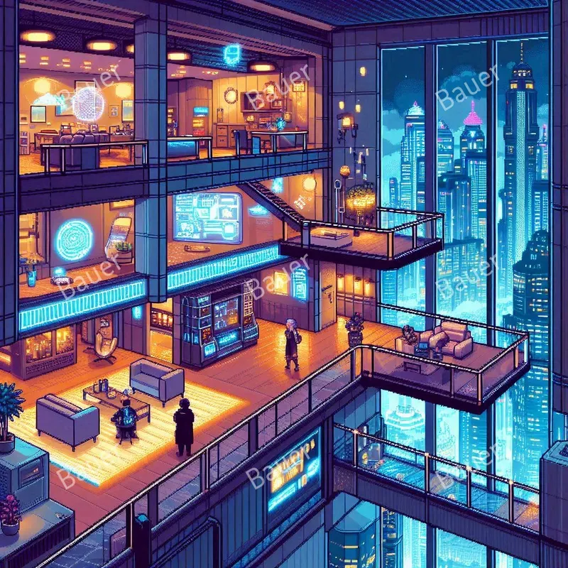 Cyberpunk Pixel Art Adventures