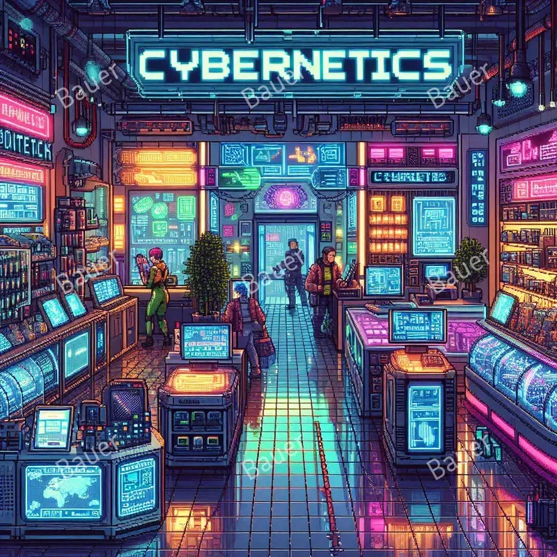 Cyberpunk Pixel Art Adventures