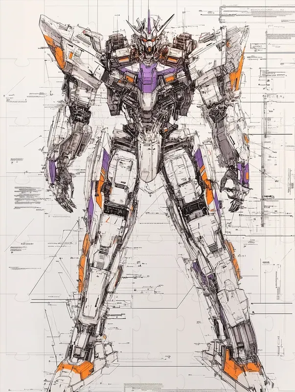 Mech Line Drawing Schematic
