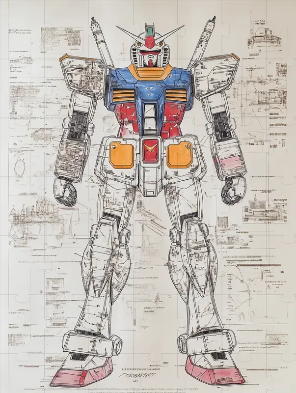 Mech Line Drawing Schematic
