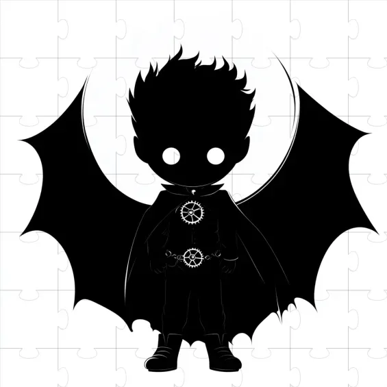 Chibi Noir Silhouette Art