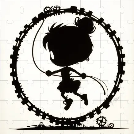 Chibi Noir Silhouette Art